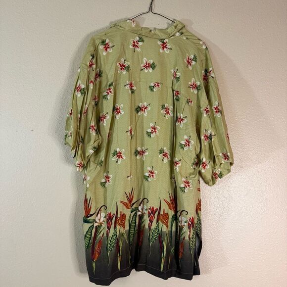Pineapple moon Tropical Floral Button Down Shirt XL - Picture 4 of 4